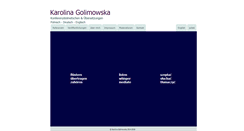 Desktop Screenshot of karolina-golimowska.com